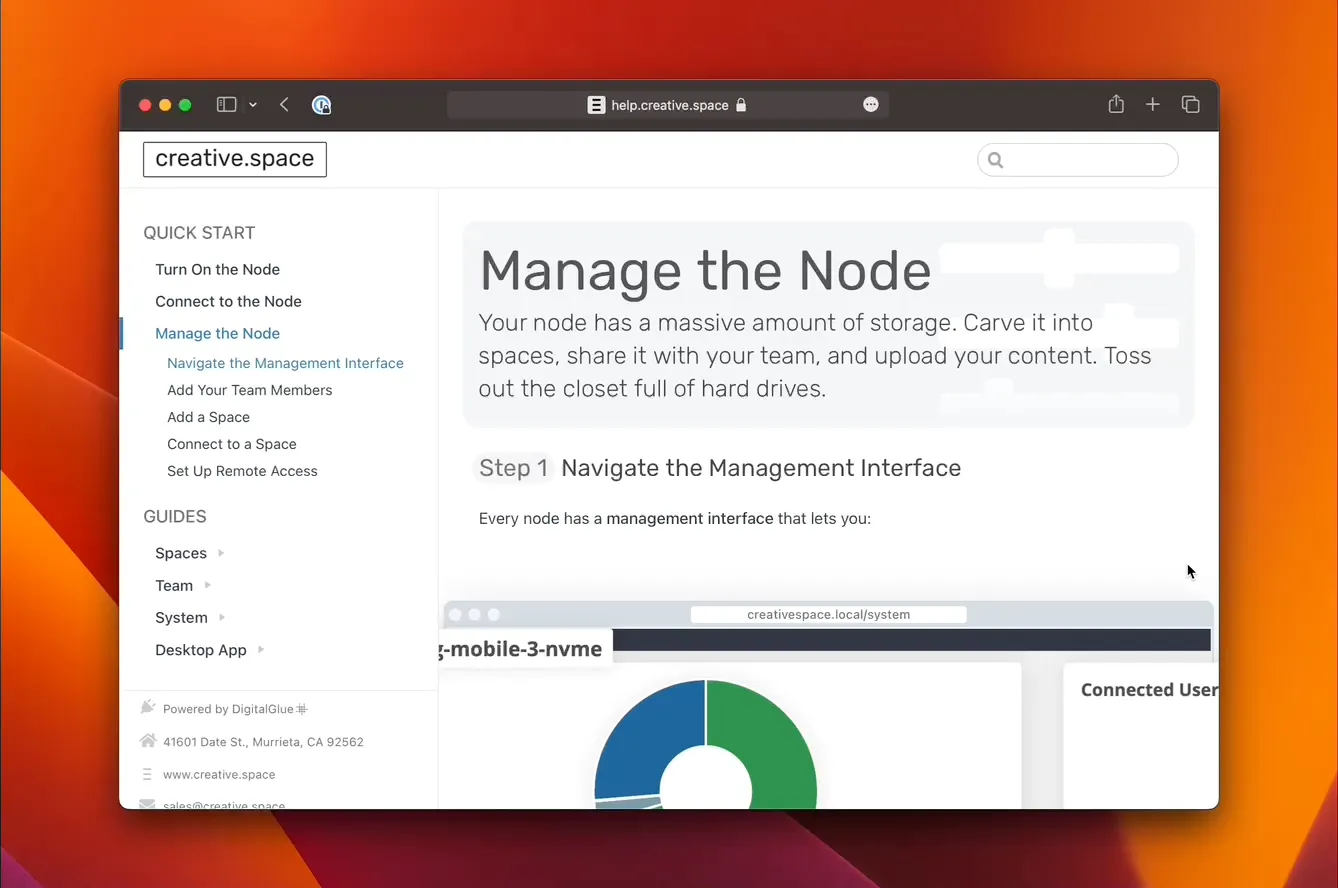Manage the node.