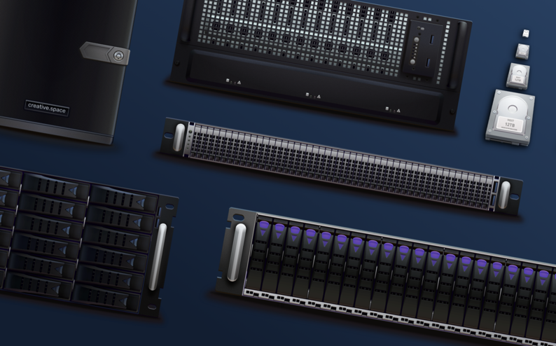 illustrations of creative.space hardware